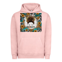 Pigment Salmon mom life messy bun western Urban Hoodie - Jasminsmagicworld