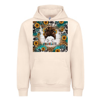 Sandshell mom life messy bun western Urban Hoodie - Jasminsmagicworld