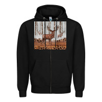 Black reinder Zipper Hoodie - JahusDesignShop