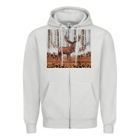 Dove Grey reinder Zipper Hoodie - JahusDesignShop