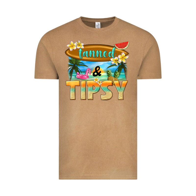 Tanned And Tipsy Vintage Tee by texasbilliewilder | Teevron