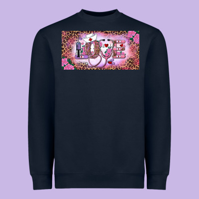 Heavyweight Sweatshirt Valentine's Day Nurse Love