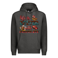Charcoal Heather life is better with chocolate Premium Hoodie - AdoDesignShop
