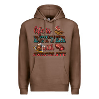 Chestnut life is better with chocolate Premium Hoodie - AdoDesignShop