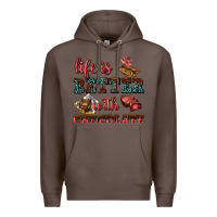 Coffee life is better with chocolate Premium Hoodie - AdoDesignShop