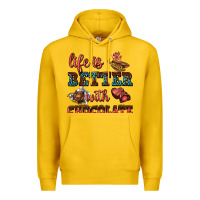 Lemon life is better with chocolate Premium Hoodie - AdoDesignShop
