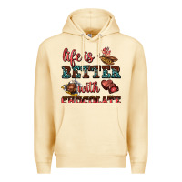 Pina Colada life is better with chocolate Premium Hoodie - AdoDesignShop