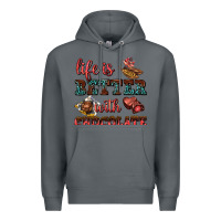 Rock life is better with chocolate Premium Hoodie - AdoDesignShop