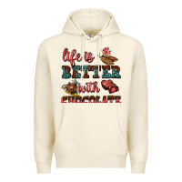 Tofu life is better with chocolate Premium Hoodie - AdoDesignShop