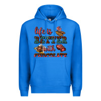 True Royal life is better with chocolate Premium Hoodie - AdoDesignShop