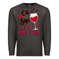 Smoke oh sip it's a girl's trip Premium Sweatshirt - MaliasSmallBusiness
