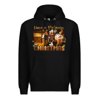 Black have a melanin christmas coffee cups Premium Hoodie - MaliasSmallBusiness