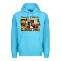 Ocean Blue have a melanin christmas coffee cups Premium Hoodie - MaliasSmallBusiness