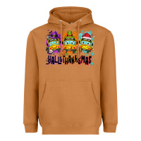 Meerkat Happy Hallothanksmas school bus Heavyweight Hoodie - NancyCooperArtShop