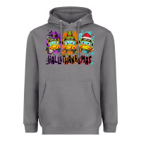 Storm Happy Hallothanksmas school bus Heavyweight Hoodie - NancyCooperArtShop