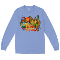 Colony Blue hallo fall Long Sleeve Tee - RacoonDesign