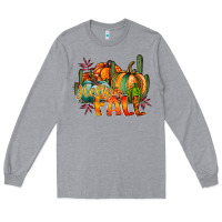 Heather Grey hallo fall Long Sleeve Tee - RacoonDesign