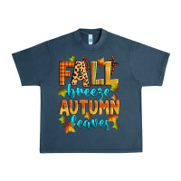 Midnight Navy fall breeze autumn leaves Urban Heavy Tee - Zillion Design Studio