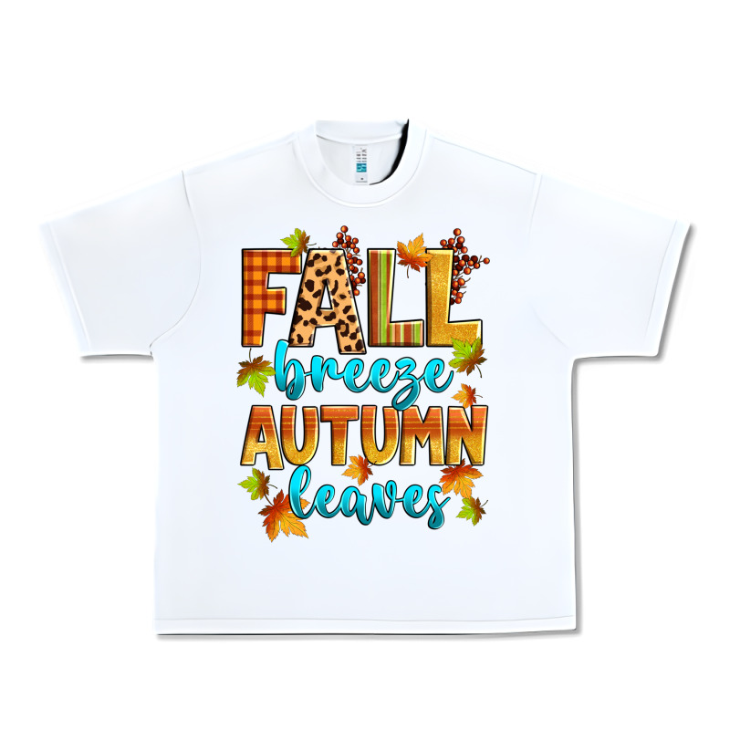 Fall Breeze Autumn Leaves Urban Heavy Tee by Zillion Design Studio | Teevron