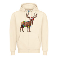 Sandshell reindeer Zipper Hoodie - JahusDesignShop