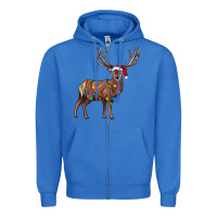 True Royal reindeer Zipper Hoodie - JahusDesignShop