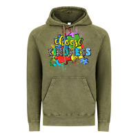 Vintage Olive choose kindness Vintage Hoodie - Zillion Design Studio