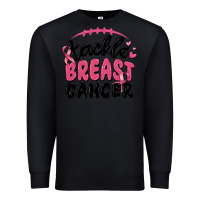 Black tackle breast cancer Premium Sweatshirt - MaliasSmallBusiness