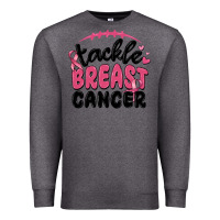 Charcoal Heather tackle breast cancer Premium Sweatshirt - MaliasSmallBusiness