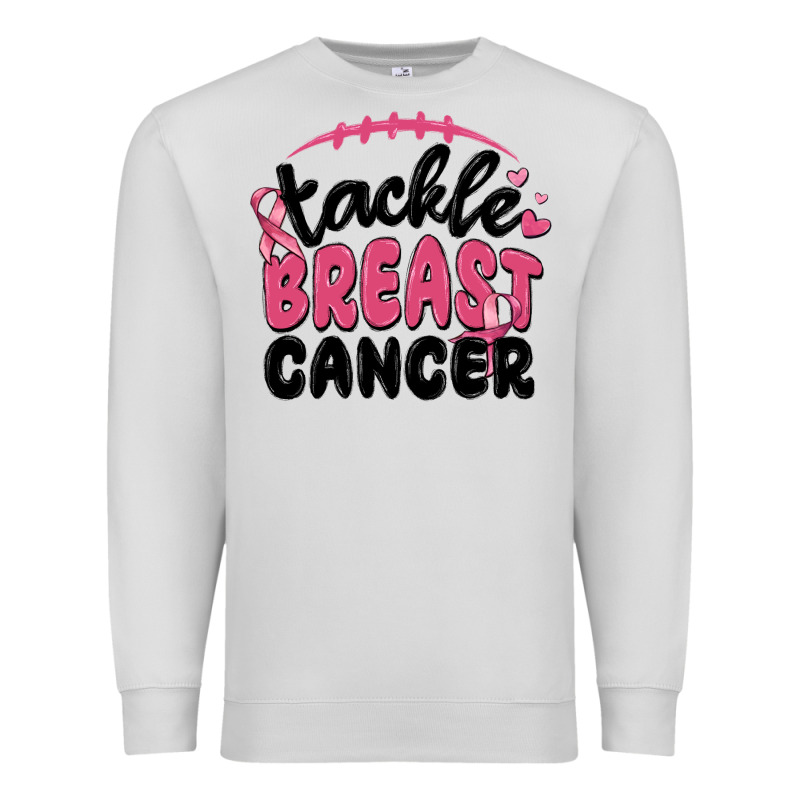Tackle Breast Cancer Premium Sweatshirt by MaliasSmallBusiness | Teevron