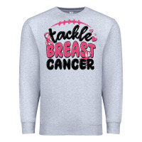 Heather Grey tackle breast cancer Premium Sweatshirt - MaliasSmallBusiness