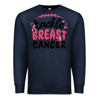 Navy tackle breast cancer Premium Sweatshirt - MaliasSmallBusiness