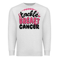Oatmeal Heather tackle breast cancer Premium Sweatshirt - MaliasSmallBusiness