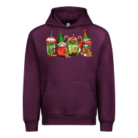 Mauve Wine christmas gnomes coffee Urban Hoodie - Jasminsmagicworld