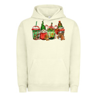 Pigment Pistachio christmas gnomes coffee Urban Hoodie - Jasminsmagicworld