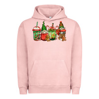 Pigment Salmon christmas gnomes coffee Urban Hoodie - Jasminsmagicworld