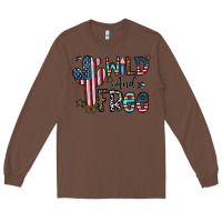 Chestnut wild and free Long Sleeve Tee - CowhideDigitalArt