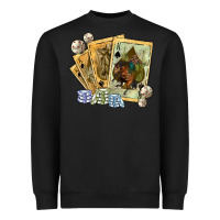Black western rodeo playing cards tbw Heavyweight Sweatshirt - texasbilliewilder