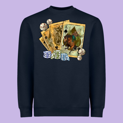 Western Rodeo Playing Cards Tbw Heavyweight Sweatshirt Designed By Texasbilliewilder