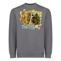 Storm western rodeo playing cards tbw Heavyweight Sweatshirt - texasbilliewilder