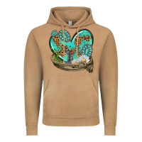 Vintage Camel turquoise western heart with horseshoe Vintage Hoodie - texasbilliewilder