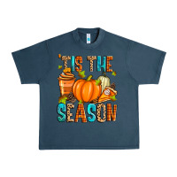 Midnight Navy 'tis the season fall Urban Heavy Tee - Zillion Design Studio