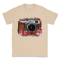 Mushroom rose grey leopard vintage camera Classic Tee - FaDigitalArtStudio