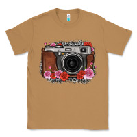 Toasted Coconut rose grey leopard vintage camera Classic Tee - FaDigitalArtStudio