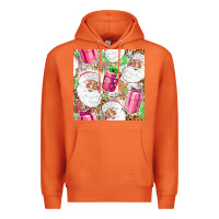 Carrot Pink Christmas Santa Claus and gift box Premium Hoodie - NancyCooperArtShop