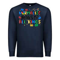 Navy normalize minds of all kinds Premium Sweatshirt - MaliasSmallBusiness