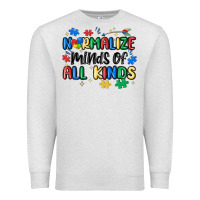 Oatmeal Heather normalize minds of all kinds Premium Sweatshirt - MaliasSmallBusiness
