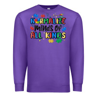 Purple normalize minds of all kinds Premium Sweatshirt - MaliasSmallBusiness