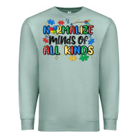 Seafoam normalize minds of all kinds Premium Sweatshirt - MaliasSmallBusiness