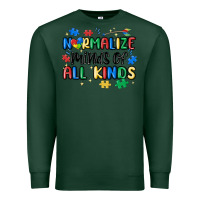 Sports Green normalize minds of all kinds Premium Sweatshirt - MaliasSmallBusiness