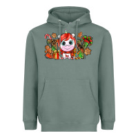 Sage Joy unicorn Christmas Heavyweight Hoodie - NancyCooperArtShop